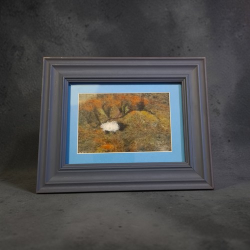Ooak framed needle felted - framed,