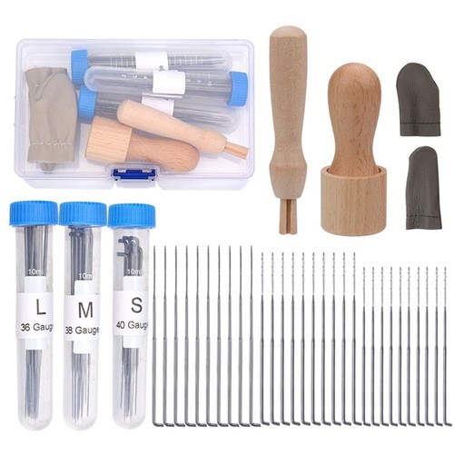 Wool felting needles kit - wool,