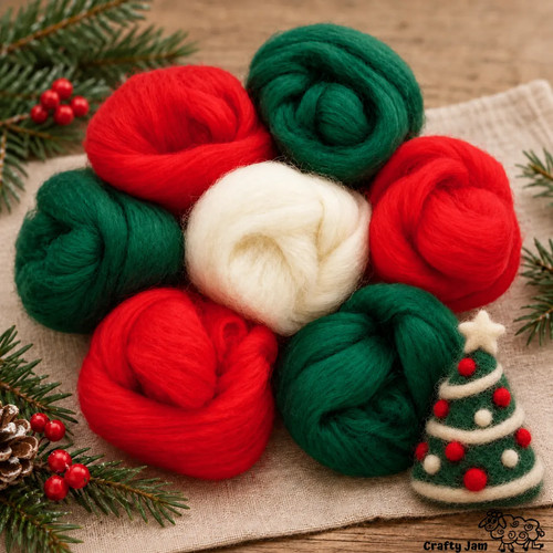 Needle felting christmas - needle,