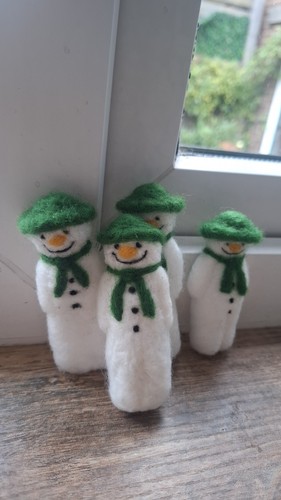 Handmade the snowman - snowman, inspired
