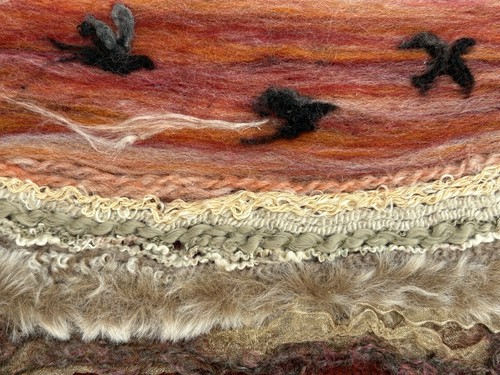 Needle felted art autumn - needle-felted, ‘autumn