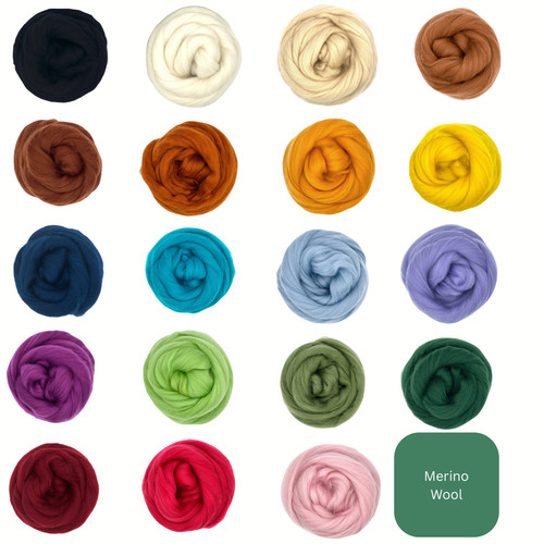 Merino needle felting wool - needle,