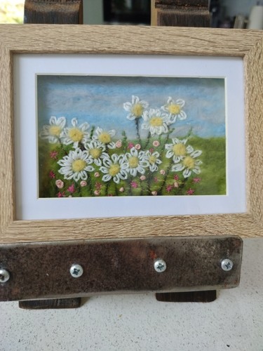 Needle felted picture - felted,