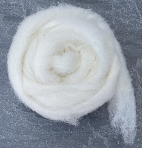 Core wool sliver - core, needle