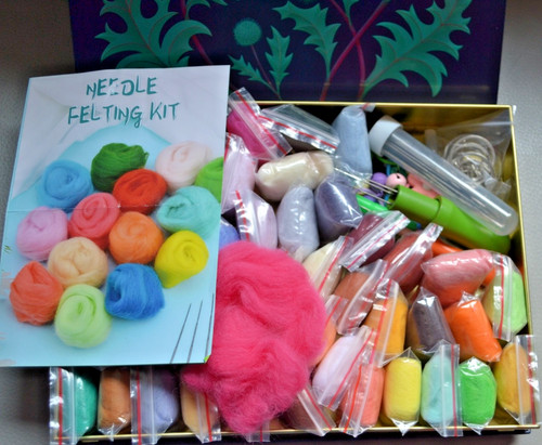 Needle felting kit storage - needle,