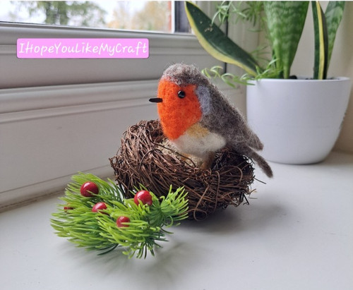 Wool needle felted - wool,