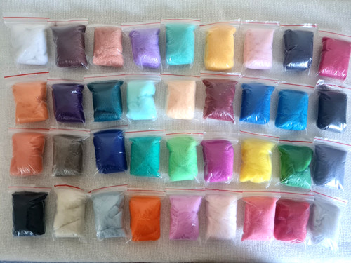 Needle felting kit colours - -30,