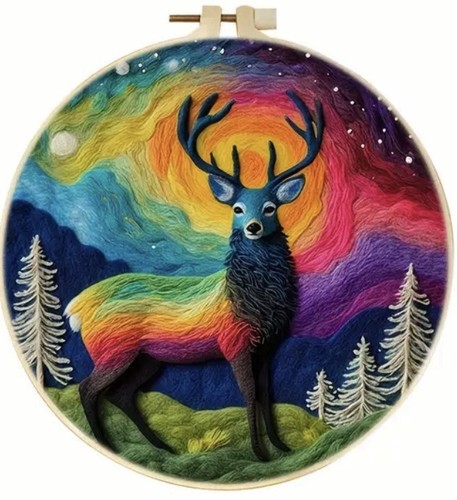 Needle felted picture kit - felted,