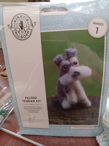 Felted terrier kit kirstie - felted, kit.