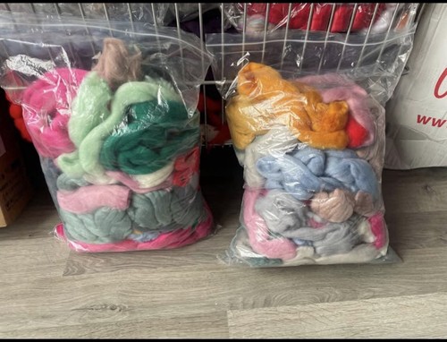 Vegan friendly wool felting - wool,