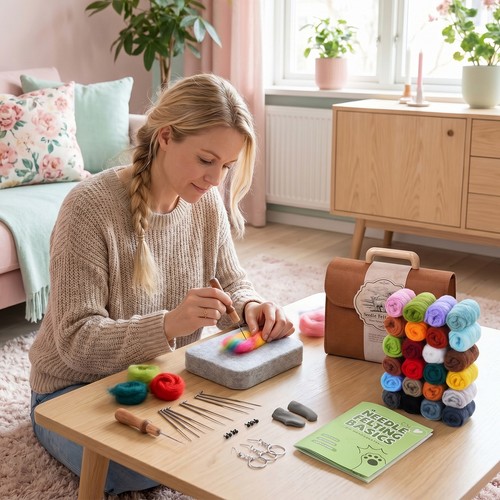 Needle felting kit for - needle,
