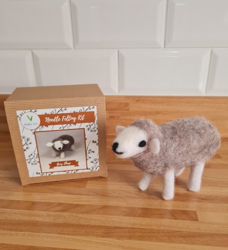 Needle felted herdwick - needle,