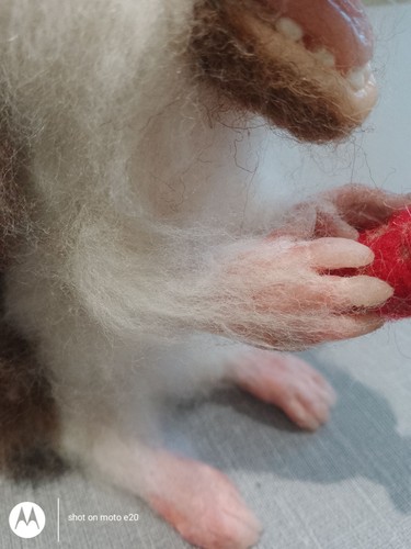 Needle felted hedgehog - needle,