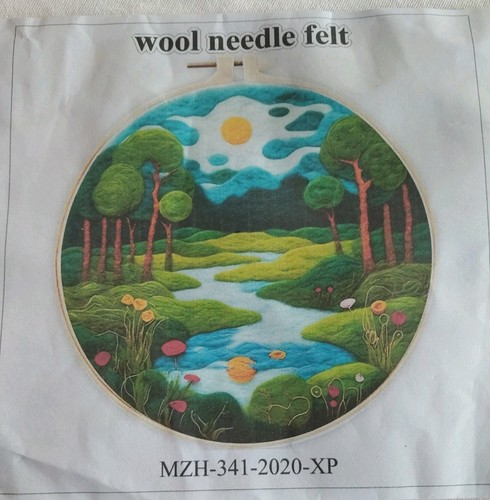 Wool needle felting - wool, kit